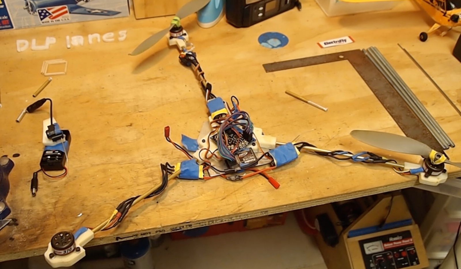 Third tricopter built using 3D printed parts