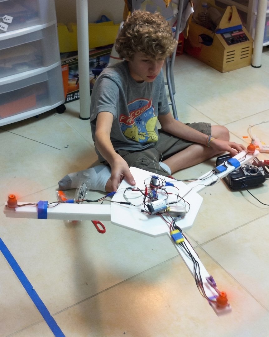 First tricopter attempt